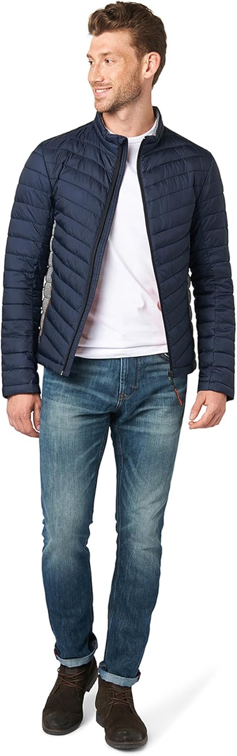 TOM TAILOR Herren Tunica Hemd aus Leinen 1007860 28W / 30L Mid Stone Wash Denim 1052, 28W / 30L Mid