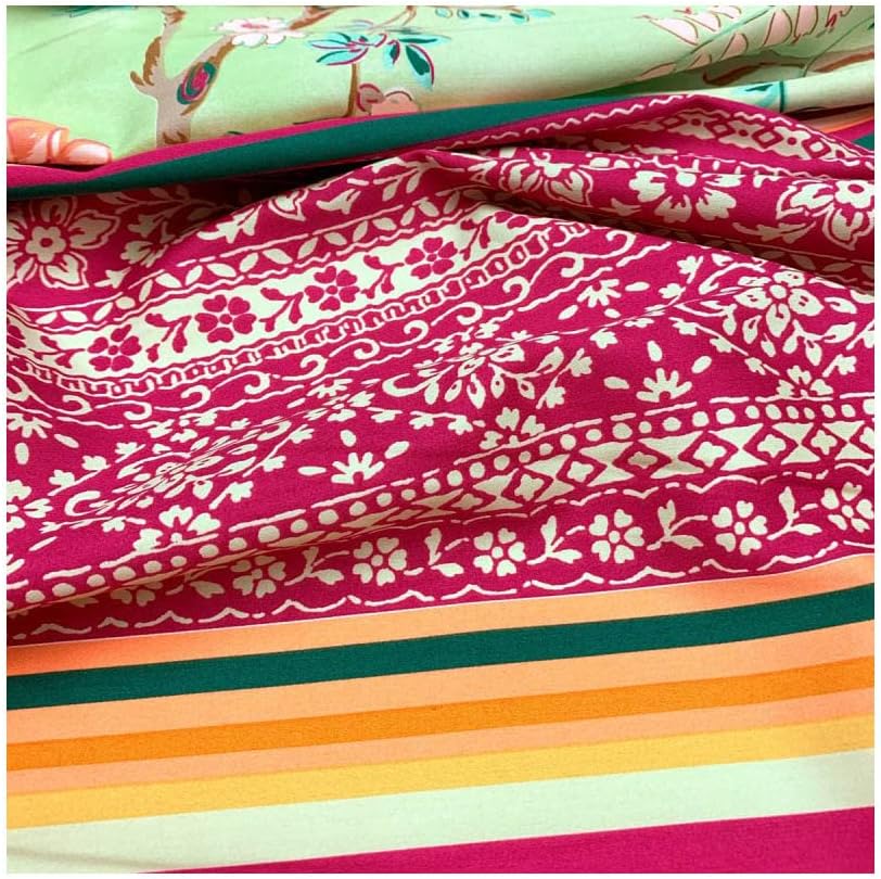 Bassetti Bettwäsche, Baumwolle, GRÜN, 200x200, 3 200x200 Grün, 200x200 Grün