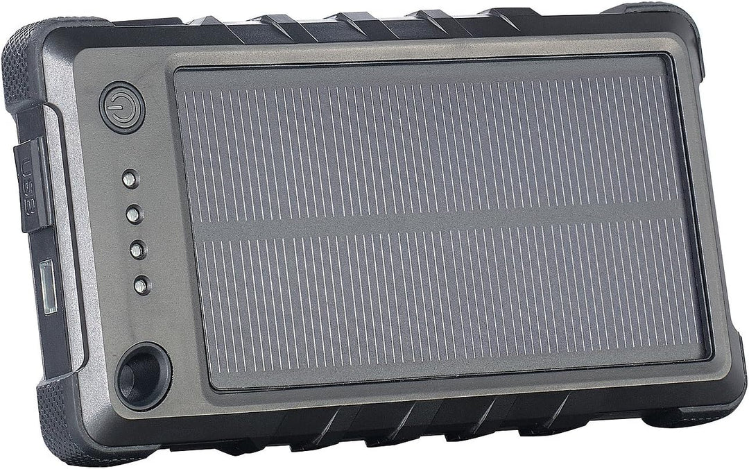 revolt Solar Powerbank Handy: Wetter- & stossfeste Solar-Powerbank PB-80.s mit 8.000 mAh, IP65 (USB