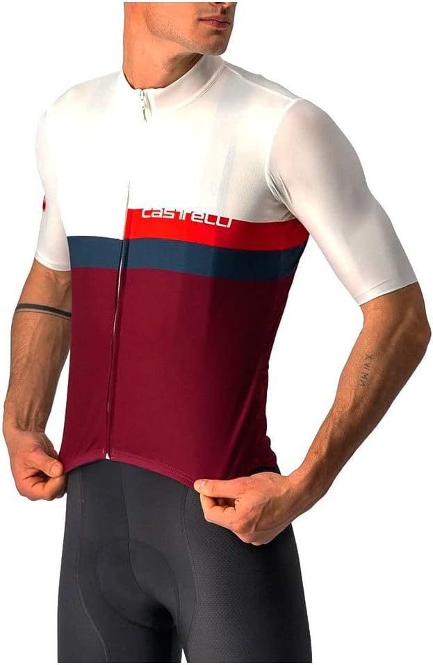 CASTELLI Herren A Blocco Jersey Sweatshirt XL Elfenbein/Rot-blau-bordeaux, XL Elfenbein/Rot-blau-bor