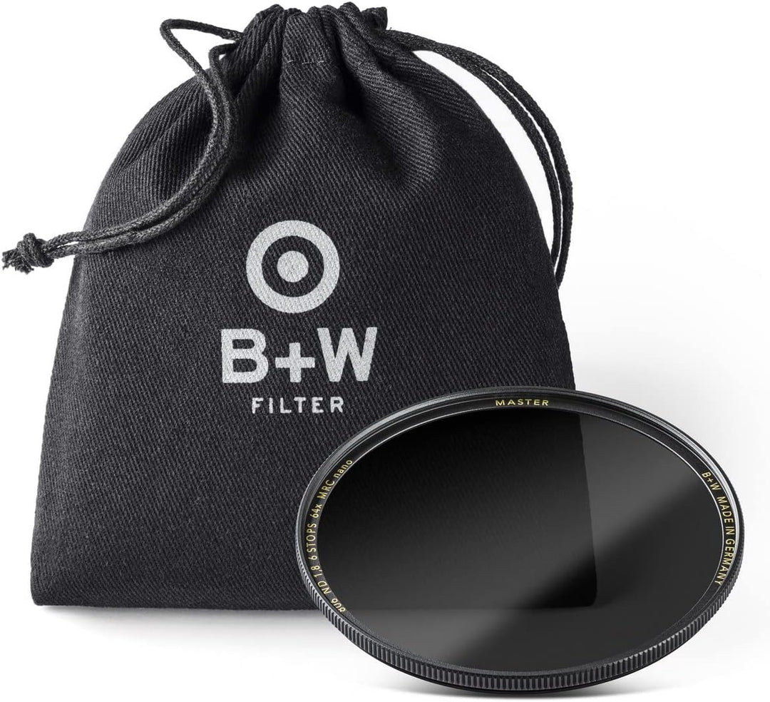 B+W Graufilter ND 1,8 MRC Nano Master 49mm (16x vergütet, Slim, Premium)