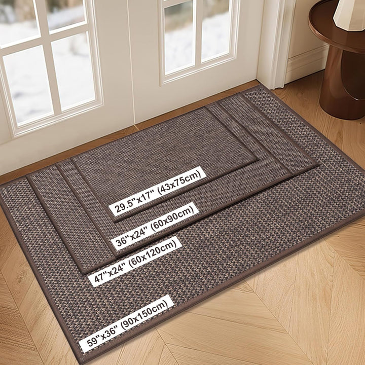 LEKEEPGO Fussmatte Innen 60 x 90 cm, rutschfest Fussmatte, waschbar Schmutzfangmatte, Dünn Türmatte
