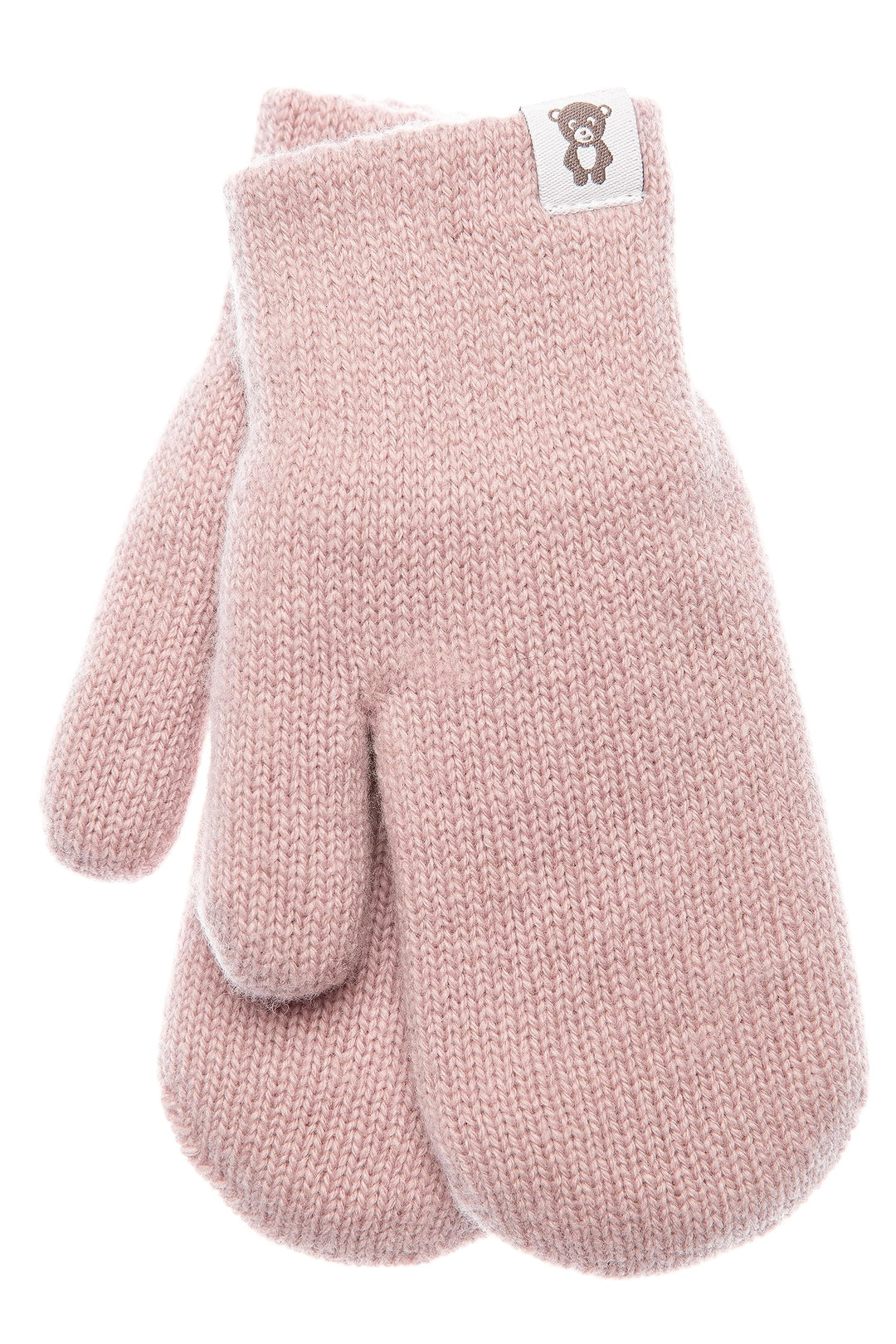 KNITAS Doppellagen Strickhandschuhe aus Wolle für Baby Kleinkind I Winter Warme Gestrickte Handschuh