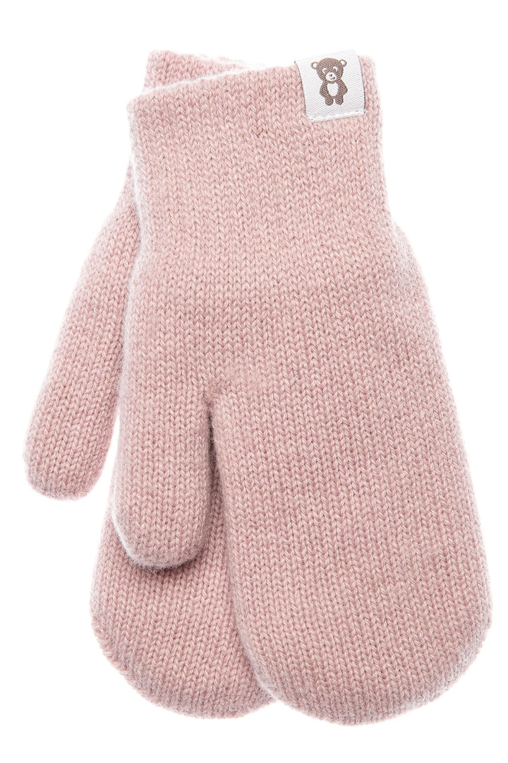 KNITAS Doppellagen Strickhandschuhe aus Wolle für Baby Kleinkind I Winter Warme Gestrickte Handschuh