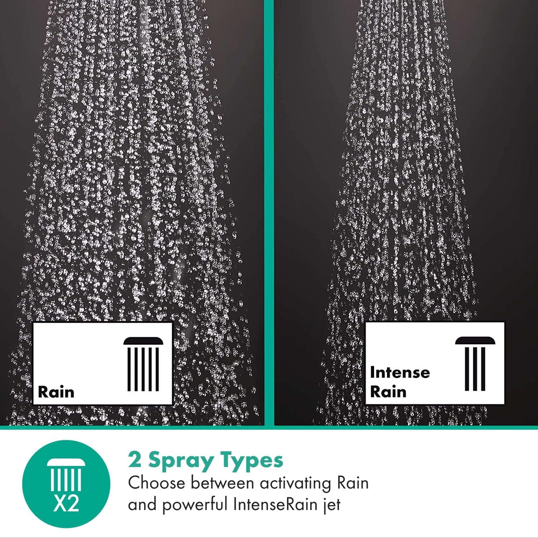 hansgrohe wassersparender Duschkopf Vernis Blend, Sparduschkopf, Duschbrause, 2 Strahlarten, Antikal