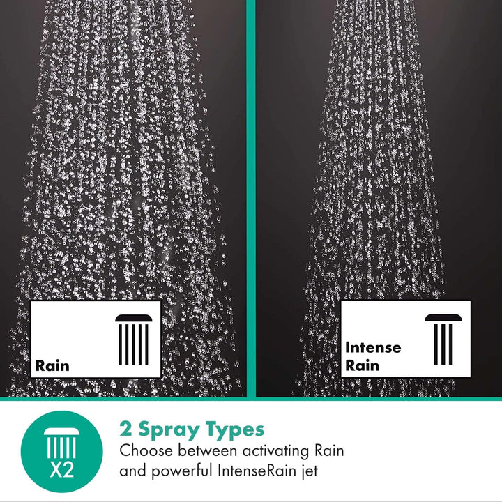 hansgrohe wassersparender Duschkopf Vernis Blend, Sparduschkopf, Duschbrause, 2 Strahlarten, Antikal