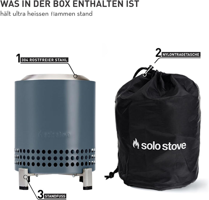 Solo Stove Mesa Tischfeuer Outdoor | Raucharmer Mini Tischkamin, Deko für Garten, Terrasse und Balko