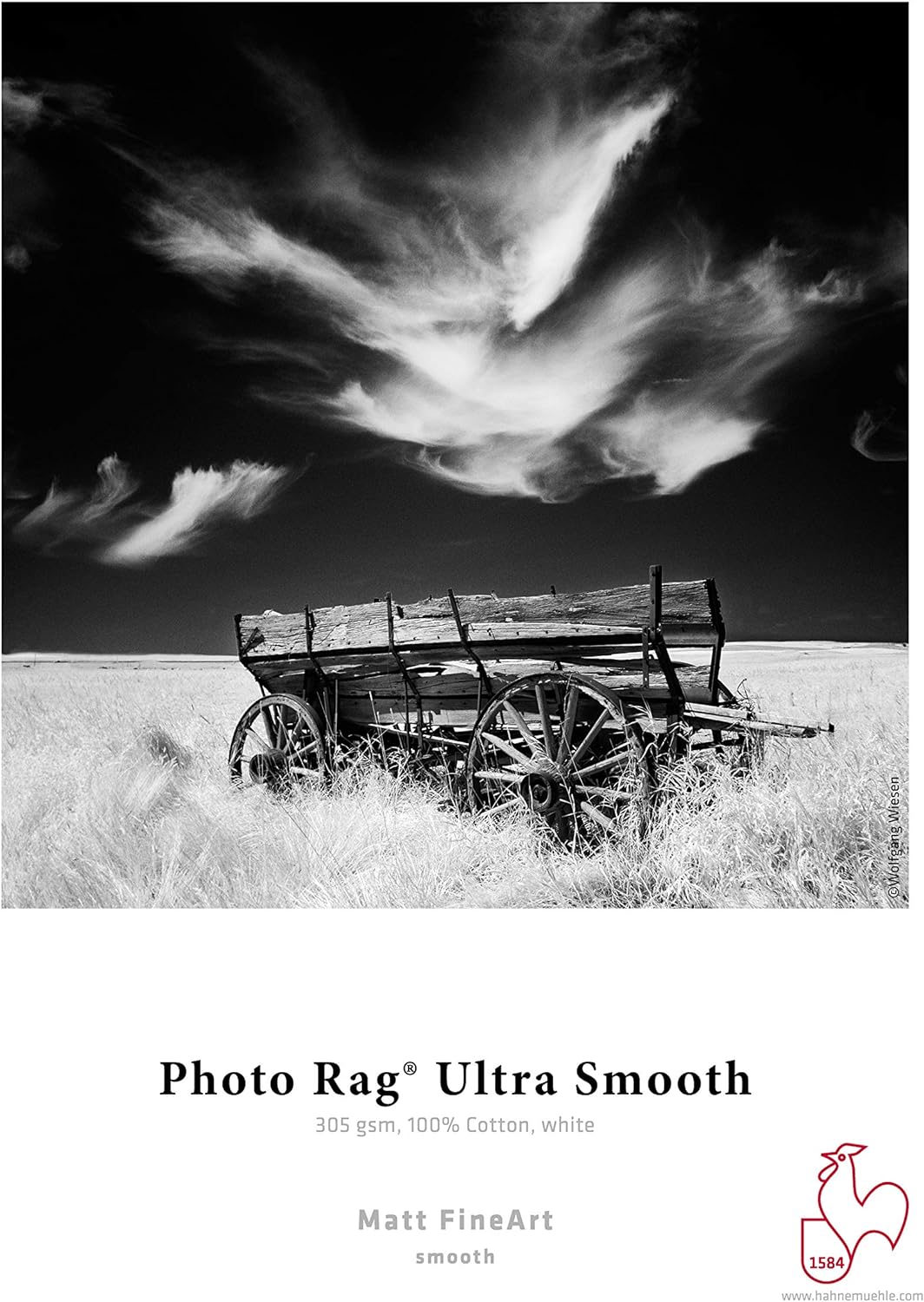 Hahnemühle 10641615 Digital FineArt Photo Rag Ultra Smooth, 305 g/m², DIN A4, 210 x 297 mm, weiss