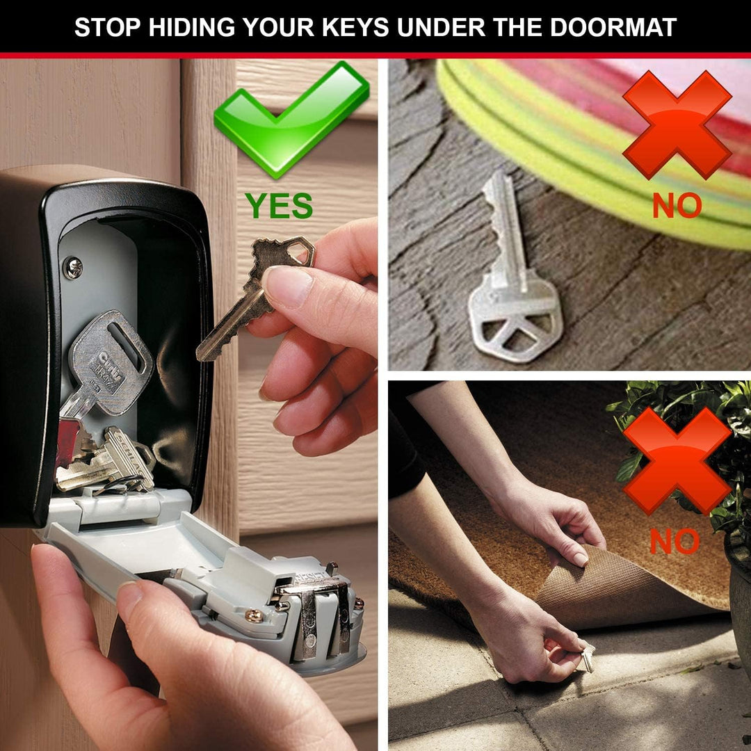 Master Lock Schlüsseltresor + Ausziehbares Schlüsselkabel [Medium] [Wandhalterung] [Zahlencode] - 54