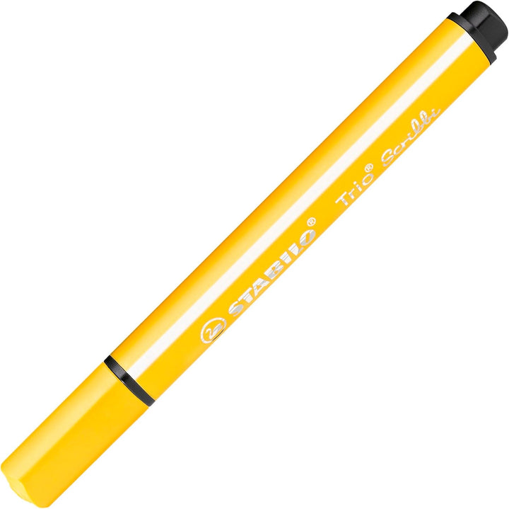 Gefederter Dreikant-Filzstift - STABILO Trio Scribbi - 14er Pack - mit 14 verschiedenen Farben, 14er