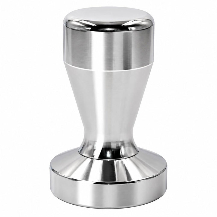 Kaffeestampfer 49 mm Espresso-Stampfer Durchmesser Edelstahl Barista Espresso Bohnenpresse Silber