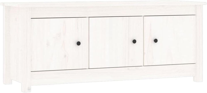 Schuhschrank aus Massives Kiefernholz 110x38x45,5cm Weiss Schuhschrank Holz Platzsparendes Schuhrega