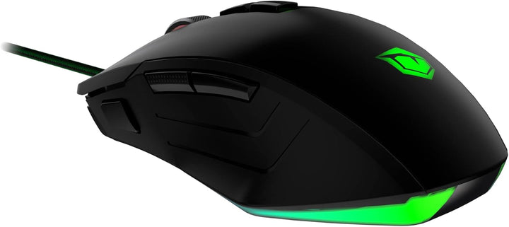 PUSAT V11 Kabelgebundene Gaming-Maus, 10000 DPI, 8 programmierbare Tasten, RGB, DPI-Umschalttaste –