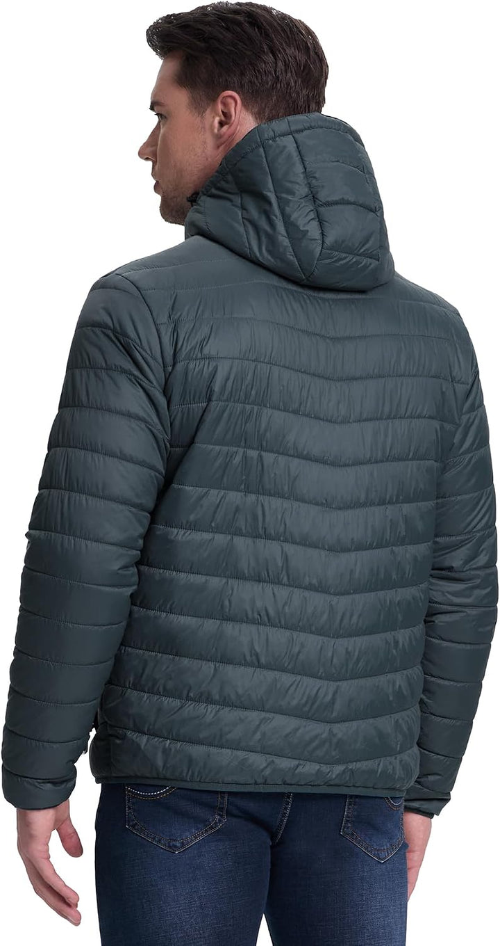 33,000ft Herren Leichte Steppjacke Outdoor Wasserbeständige Übergangsjacke Warme Winterjacke für Män