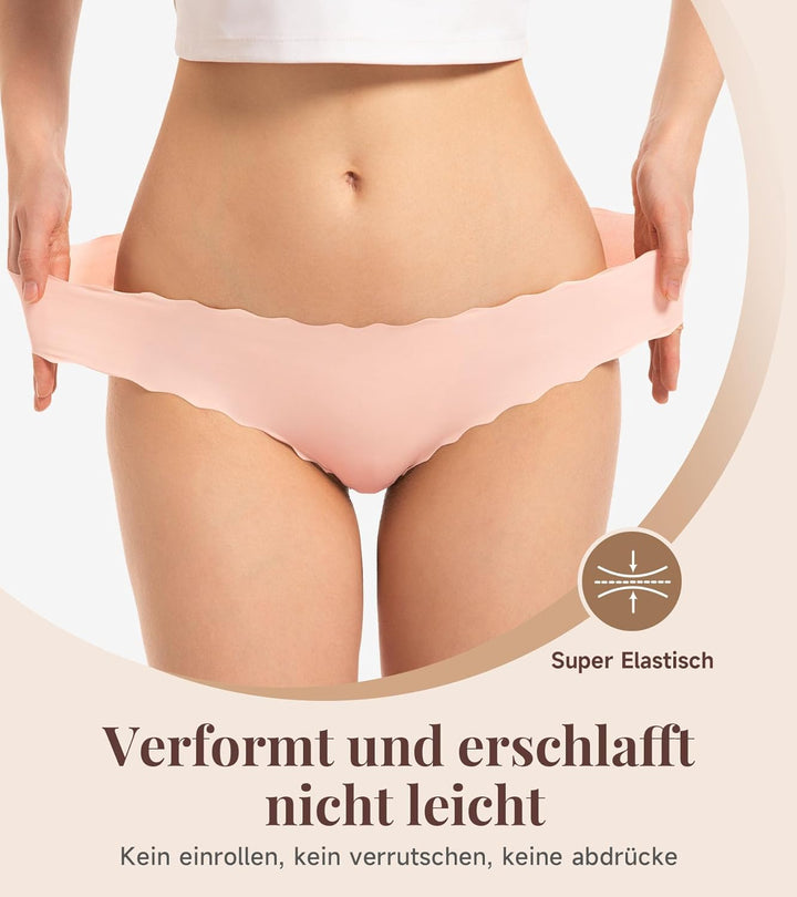 TANSTC Unterhosen Damen Nahtlose Unterwäsche Frauen Seamless Slips Stretch Damenunterwäsche Hipster