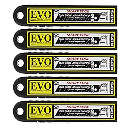 Japanklingen KDS 18mm extrem scharf 50 Stück Power Black