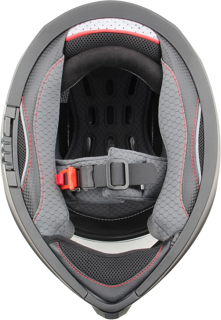 Motorradhelm Integralhelm CMX Blacky schwarz matt in Grösse XL