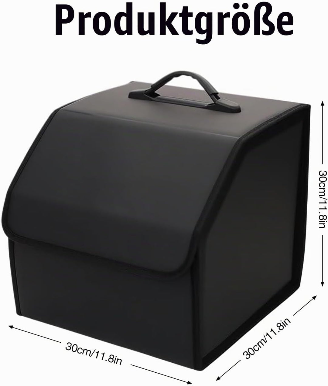 Auto Kofferraum Organizer, Kofferraumtasche Klappbar Aufbewahrungsbox PU Lede Auto box Kofferraum mi