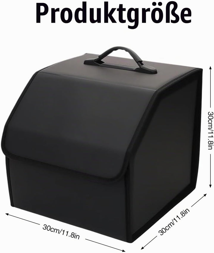 Auto Kofferraum Organizer, Kofferraumtasche Klappbar Aufbewahrungsbox PU Lede Auto box Kofferraum mi