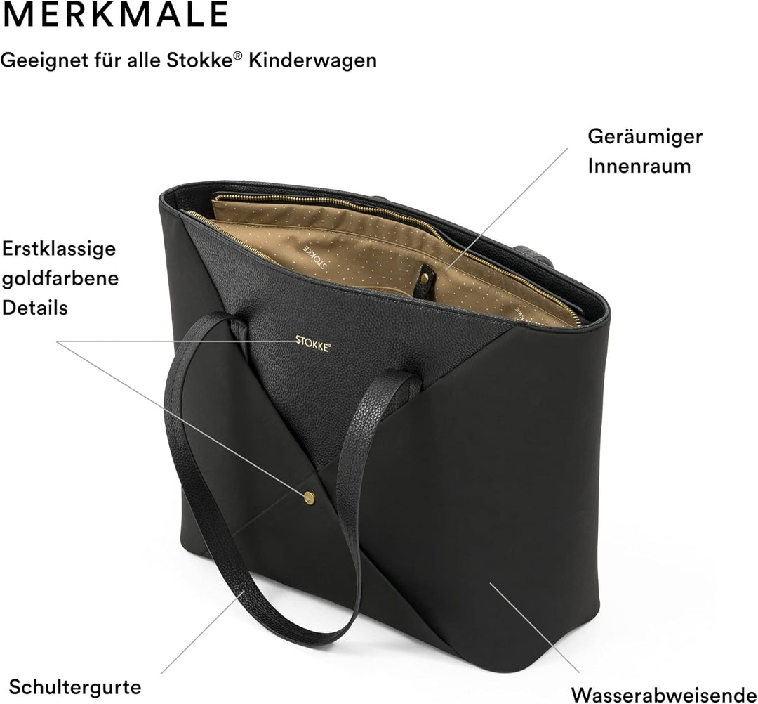 Stokke Xplory X Wickeltasche – Trageoption als Schultertasche oder Rucksack – Inklusive faltbarer Wi