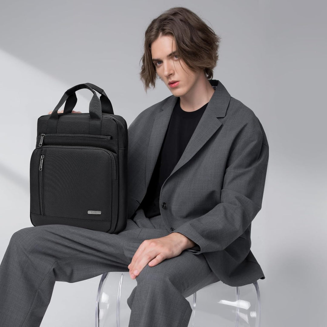 SUCIKORIO® Umhängetasche Herren Leder, Multi-Pocket Schultertasche Klein Wasserdicht Sling Crossbody