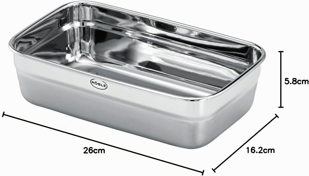 RÖSLE Dose FLEXX 2GO 1,5 L eckig, Lunchbox aus Edelstahl, Mikrowellen- und Backofengeeignet bis 150