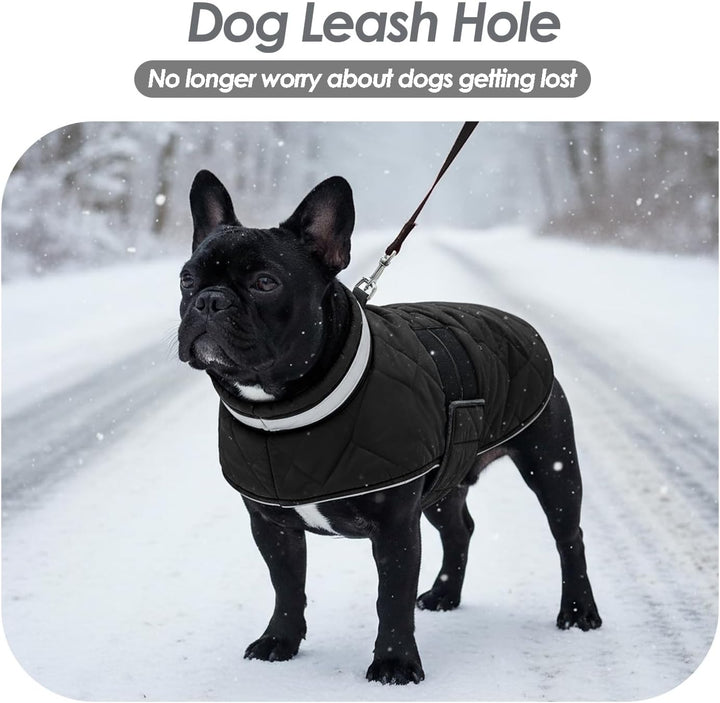 ASENKU Hundemantel Winter L für Grosse Hunde, Wasserdicht & Winddicht, Fleece Reflektierende Warme H