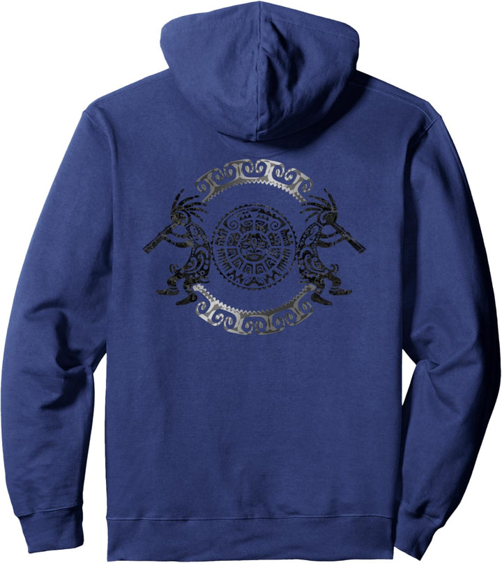 Kokopelli Duo - Mask - Circle 1 - Fan Fun Pullover Hoodie