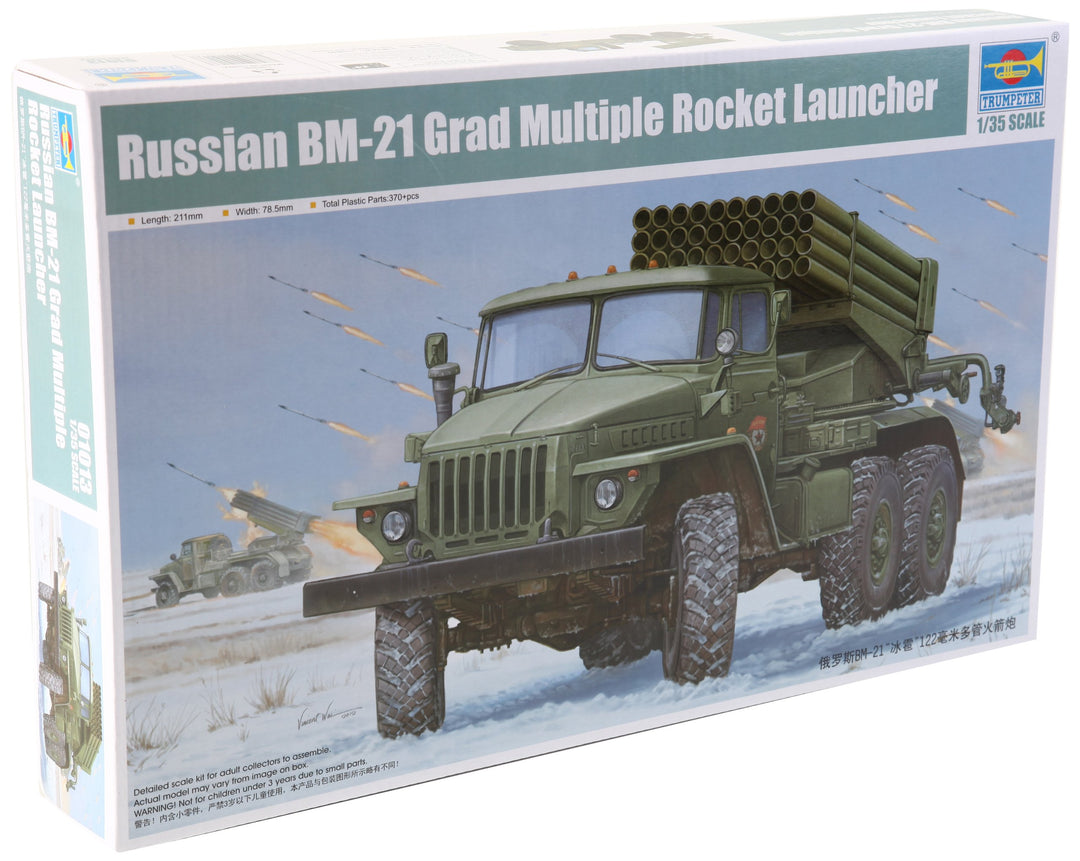 Trumpeter 01013 Modellbausatz Russian BM-21 Hail MRL-Early
