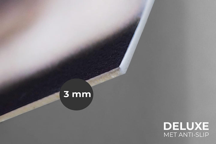 MuchoWow Herdabdeckplatte Ceranfeld Spritzschutz Küche Schottischer Highlander - Kuh - Schwarz - Wei