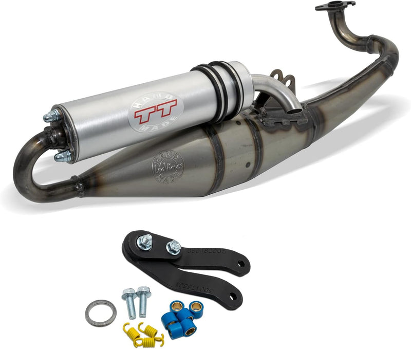 Auspuffanlage LeoVince Komplettanlage HAND MADE TT, Aluminium, mit Zulassung für Aprilia SR Stealth/