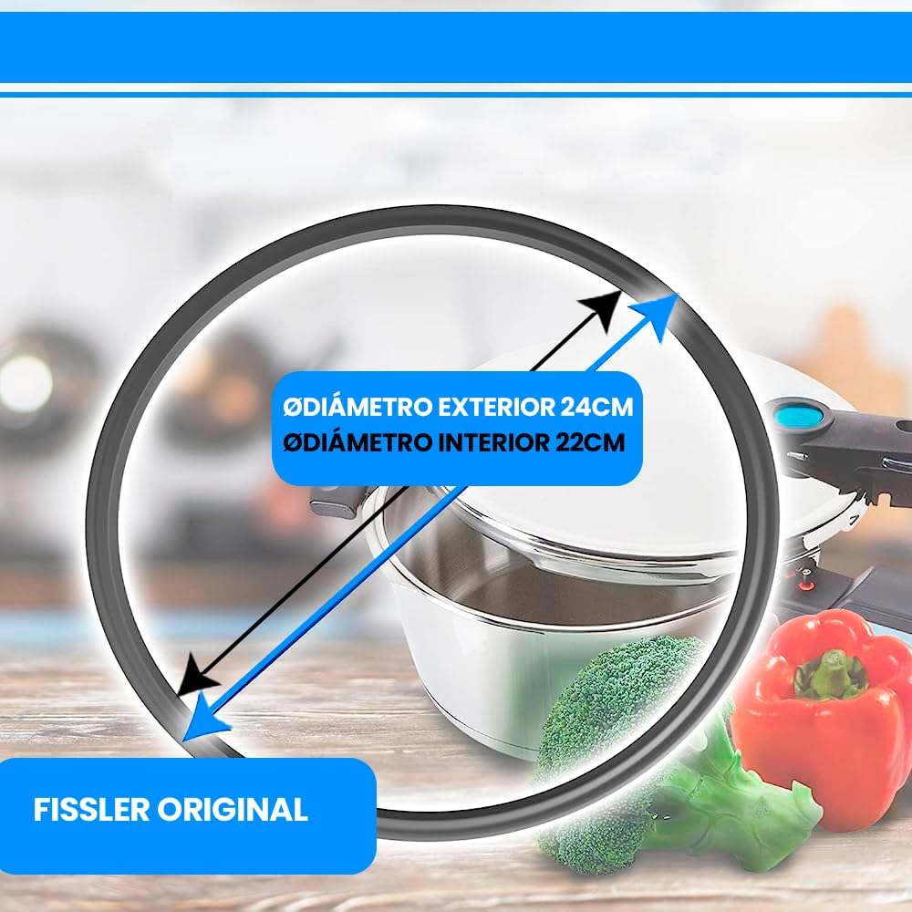 Fissler Dichtungsring 038-667-00-205/0 für Schnellkochtöpfe der Serien Blue-Point, Vitavit Royal, Ma