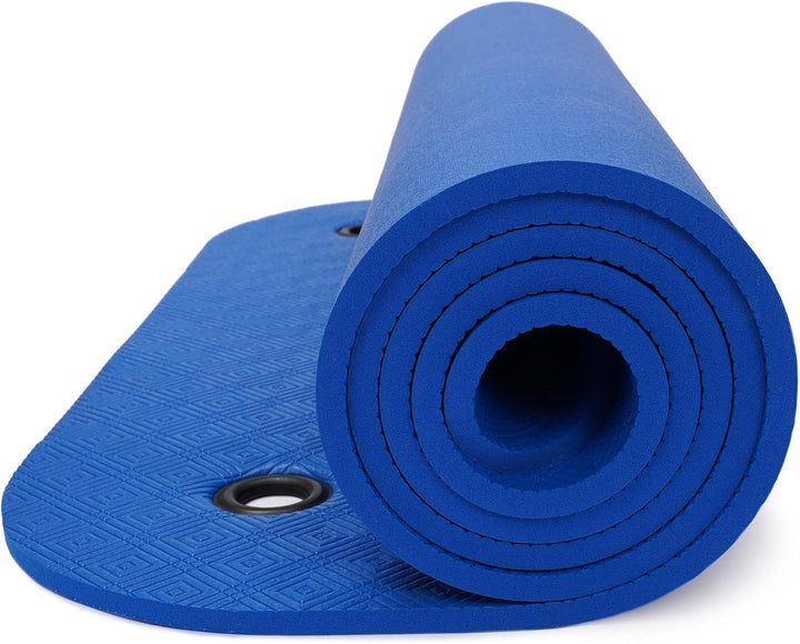 Yogabox Gymnastikmatte Komfort Made in Germany mit Ösen dunkelblau, dunkelblau