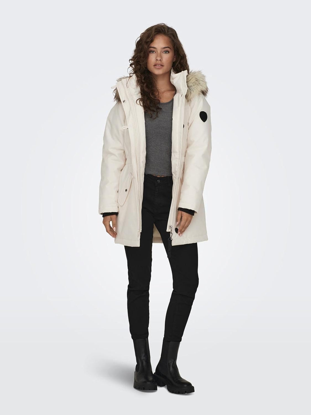 ONLY Female Langer Parka ONLIRIS Langer Parka 3XL Eggnog, 3XL Eggnog
