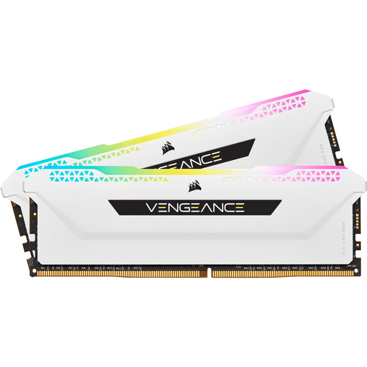 Corsair VENGEANCE RGB PRO SL 32GB (2x16GB) DDR4 3600 (PC4-28800) C18 1.35V Desktop Memory - Weiss 2