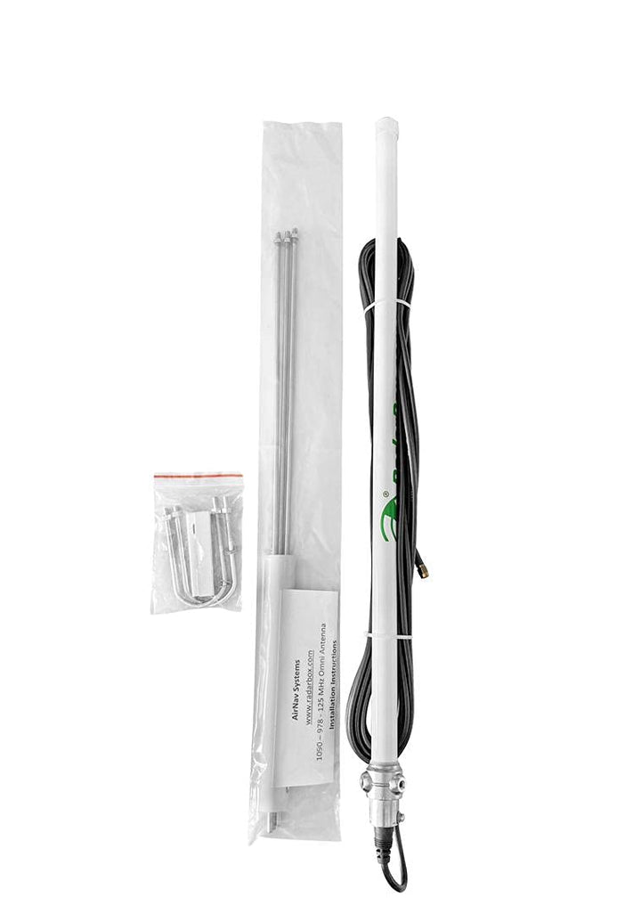 AirNav Radar ADS-B 1090 MHz, UAT 978 MHz and VHF Airband Outdoor Antenna with SMA Connector
