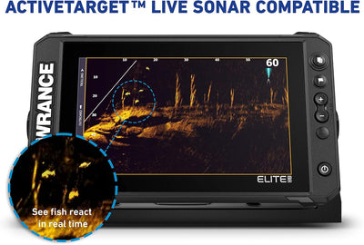 Lowrance Elite FS 9 Fischfinder mit 3-in-1 Active Imaging Wandler, vorgeladen, C-MAP Konturen+Grafik