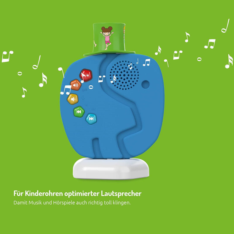 TechniSat TECHNIFANT - Audioplayer und Bluetooth-Lautsprecher für Kinder (inkl. Nachtlicht, mit MP3