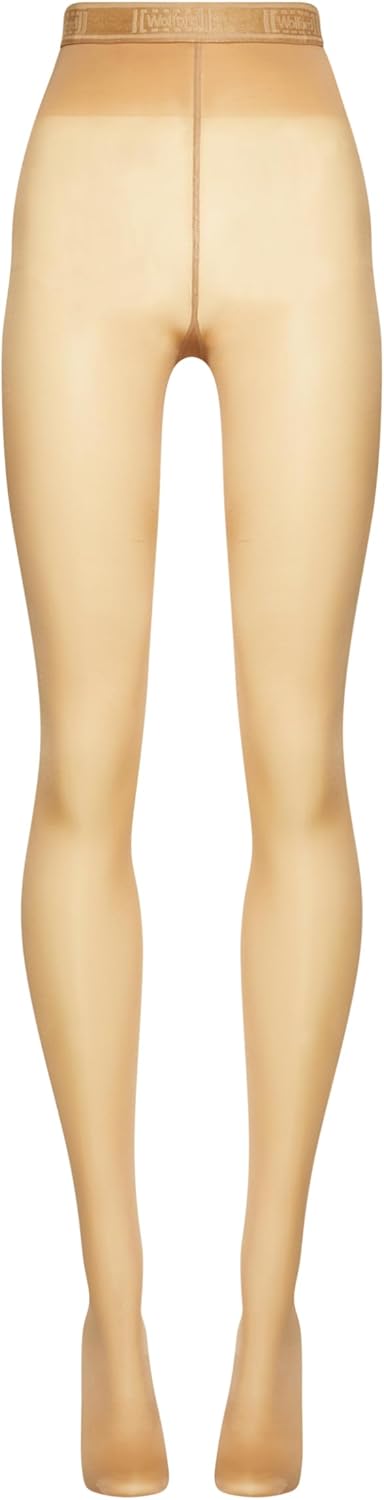 Wolford, Braune halbtransparente Strumpfhose mit revitalisierender Wirkung, Verarbeitung mit exklusi