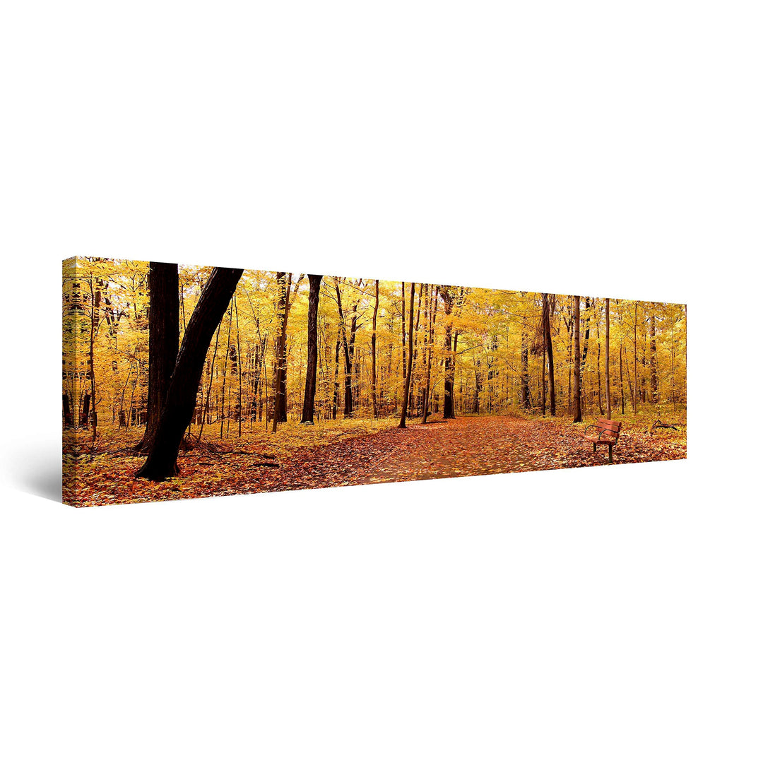 Startonight Bilder Herbst Panorama, Leinwandbilder Moderne Kunst, Landschaft Wanddeko Kunstdrucke, W