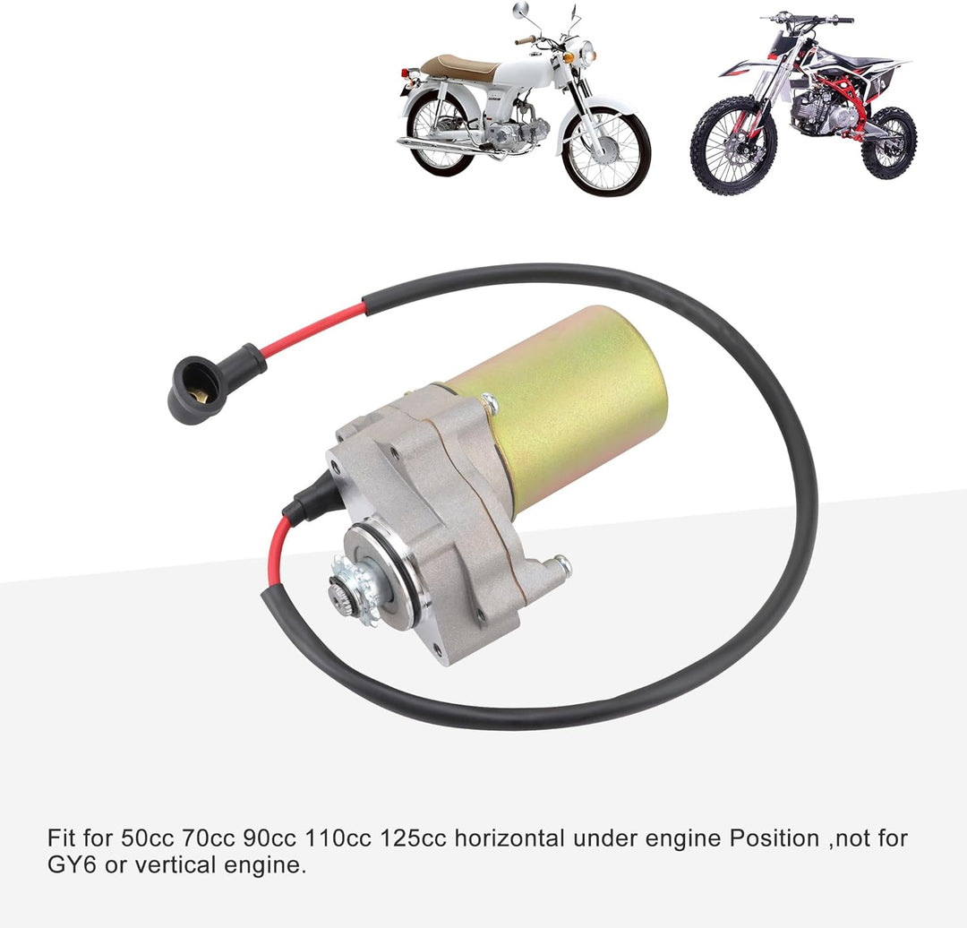 GOOFIT Elektrisch Starter Anlasser Motor(unterliegend) Ersatz für 50cc 70cc 90cc 110cc 125cc Under H