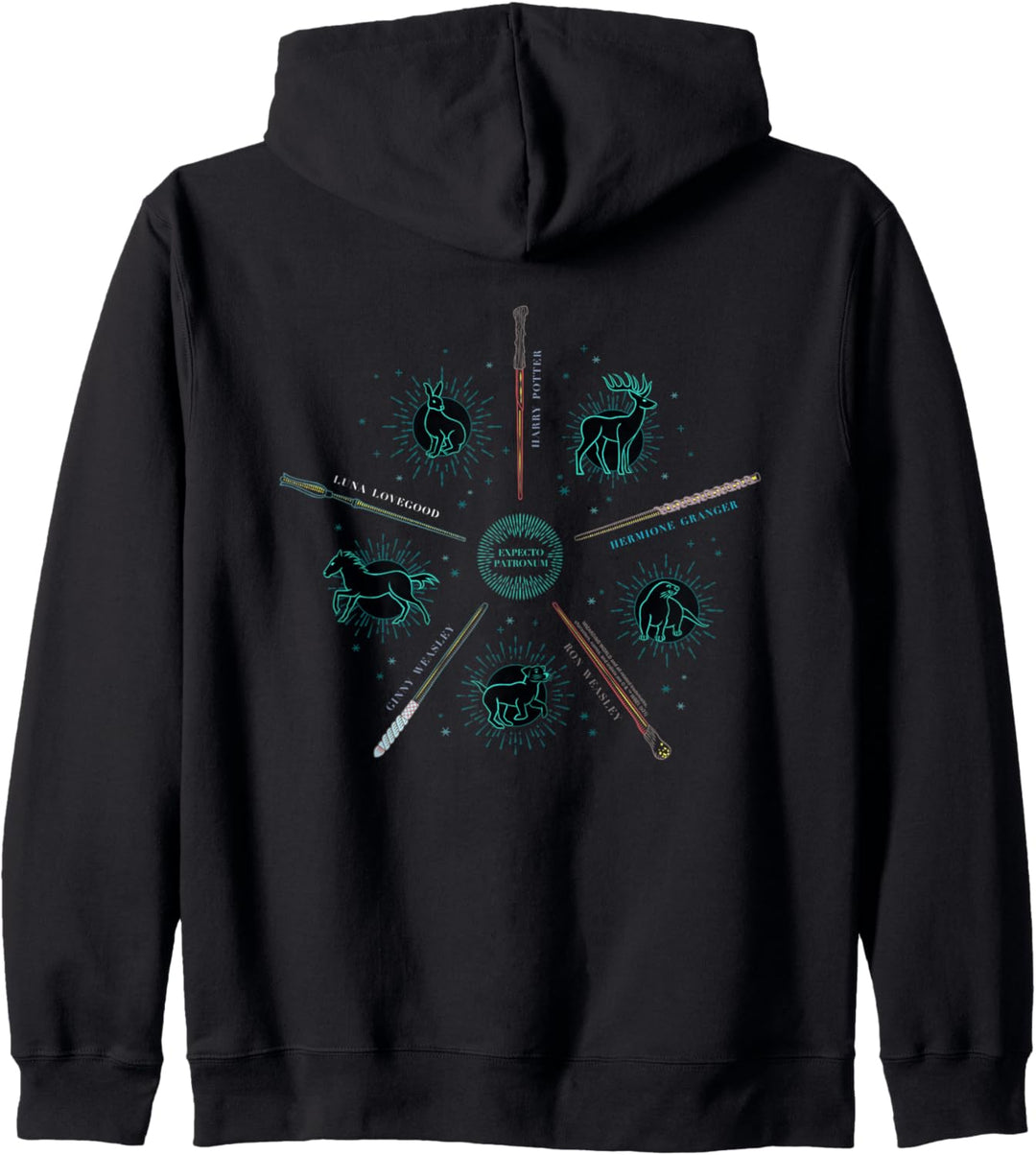 Harry Potter Expecto Patronus and Wands Kapuzenjacke