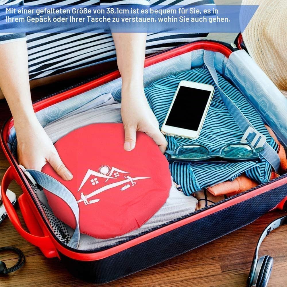 NZQXJXZ Cornhole Spiel Outdoor, Tragbar & Zusammenklappbar, Cornhole Toss Set mit 10 Sandsäckchen un
