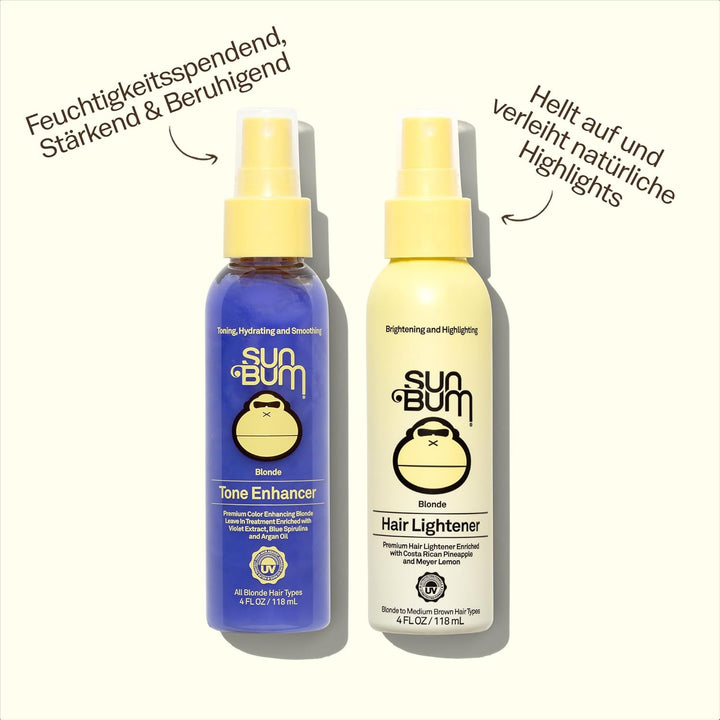 Sun Bum Hair Lightener Spray – Für blondes bis mittelbraunes Haar – UV-Schutz – Mit Ananas und Meyer