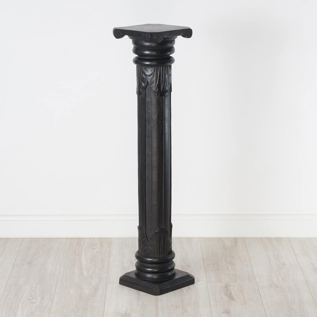 livasia Säule aus Albiziaholz, dekorative balinesische Holzsäule, Blumenpodest aus Indonesien, Handa