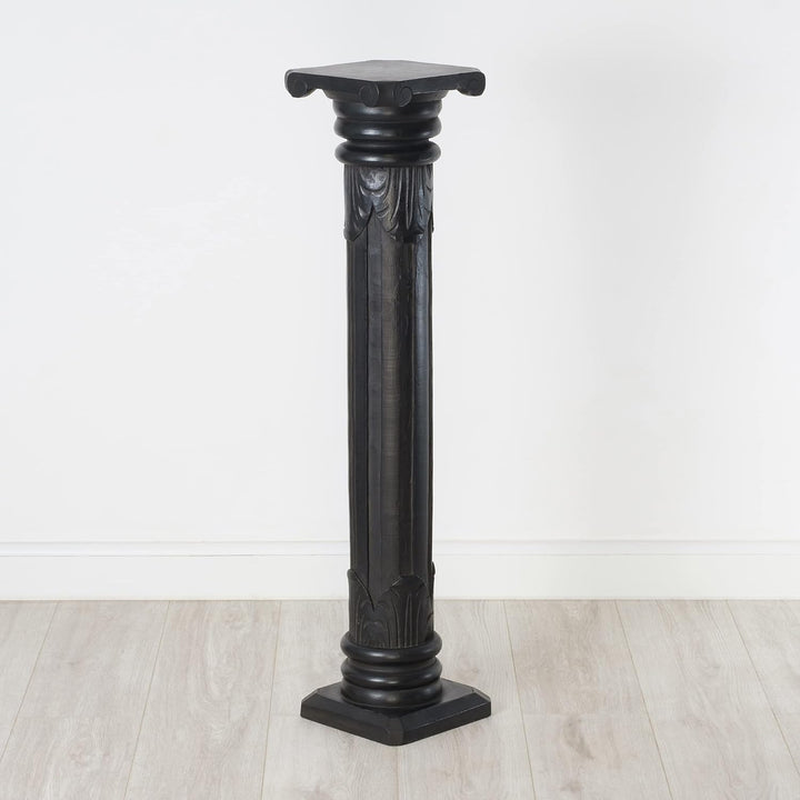 livasia Säule aus Albiziaholz, dekorative balinesische Holzsäule, Blumenpodest aus Indonesien, Handa