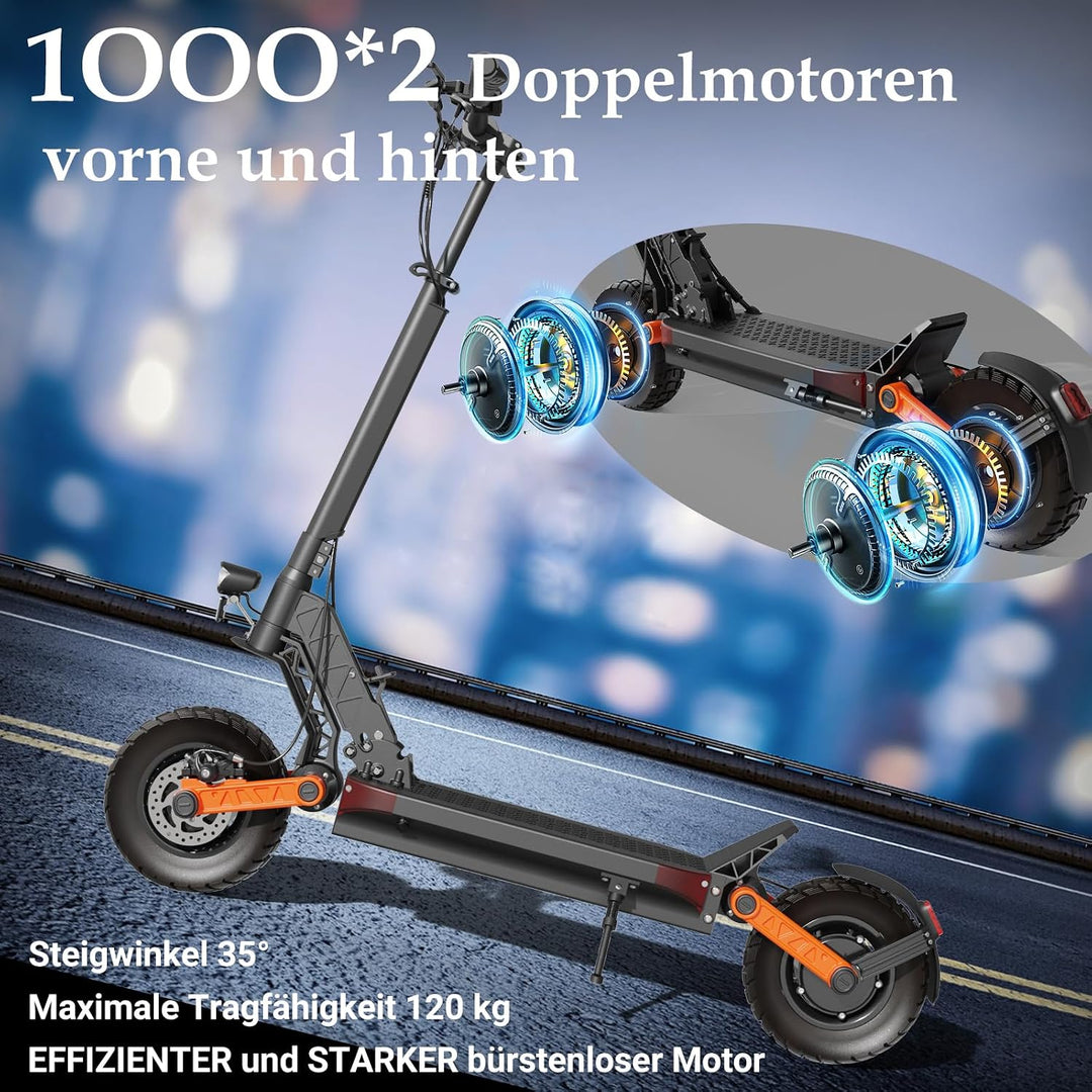 JOYOR Elektroroller S-Serie, Escooter 48/60V 13/18/26Ah Reichweite 40-90Km, Mechanisches/Hydraulisch