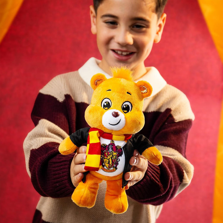 Care Bears Harry Potter Gryffindor Tenderheart Bär, 20 cm, Plüsch, offizielles Hogwarts-Haus, Sammle