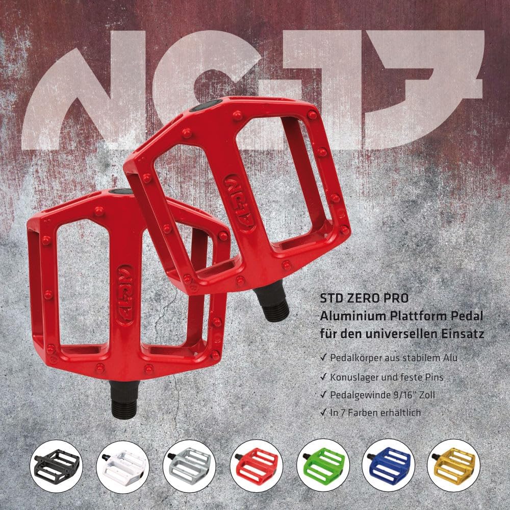 NC-17 STD Zero Pro Aluminium Plattform Pedale / Fahrrad Pedale MTB / Mountainbike Pedal / BMX Pedal