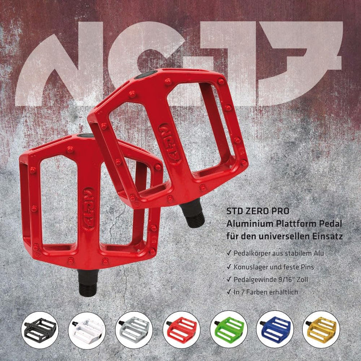 NC-17 STD Zero Pro Aluminium Plattform Pedale / Fahrrad Pedale MTB / Mountainbike Pedal / BMX Pedal